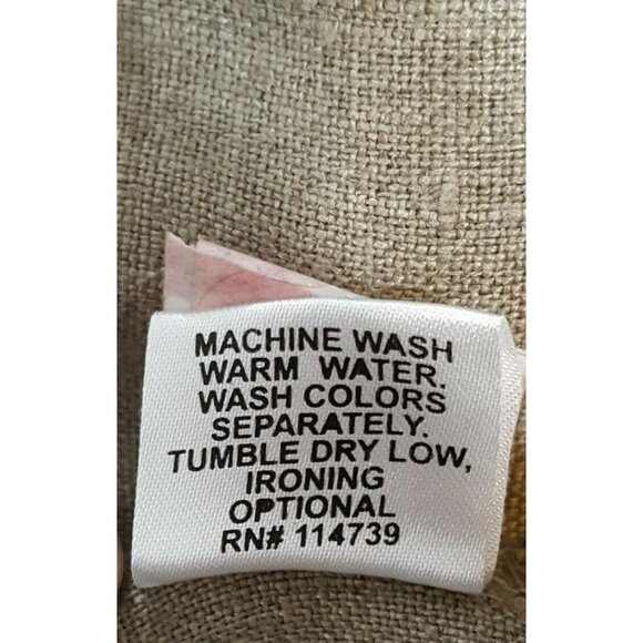 FLAX Womens S Top Jacket Cardigan Button Up Brown 100% Linen Long Sleeves - Picture 11 of 11